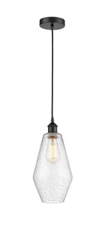 Edison One Light Mini Pendant in Matte Black (405|616-1P-BK-G654-7)