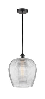 Edison One Light Mini Pendant in Matte Black (405|616-1P-BK-G462-12)