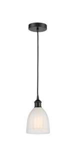 Edison One Light Mini Pendant in Matte Black (405|616-1P-BK-G441)