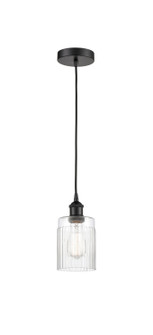 Edison One Light Mini Pendant in Matte Black (405|616-1P-BK-G342)