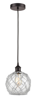 Edison LED Mini Pendant in Matte Black (405|616-1P-BK-G122-8RW-LED)