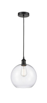 Edison One Light Mini Pendant in Matte Black (405|616-1P-BK-G122-10)