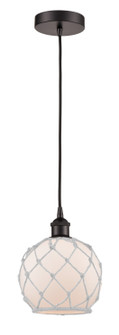 Edison LED Mini Pendant in Matte Black (405|616-1P-BK-G121-8RB-LED)