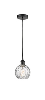 Edison One Light Mini Pendant in Matte Black (405|616-1P-BK-G1215-6)