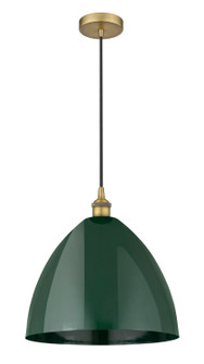 Edison One Light Mini Pendant in Brushed Brass (405|616-1P-BB-MBD-16-GR)