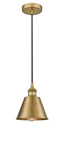 Edison One Light Mini Pendant in Brushed Brass (405|616-1P-BB-M8-BB)