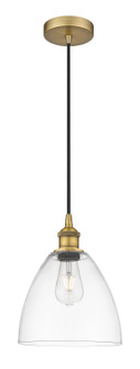 Edison One Light Mini Pendant in Brushed Brass (405|616-1P-BB-GBD-92)