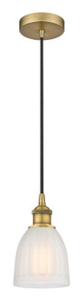 Edison One Light Mini Pendant in Brushed Brass (405|616-1P-BB-G441)