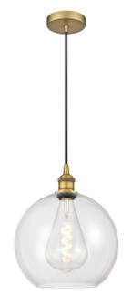 Edison One Light Mini Pendant in Brushed Brass (405|616-1P-BB-G122-12)