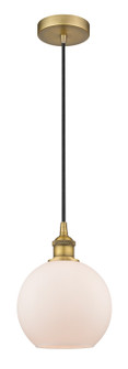 Edison One Light Mini Pendant in Brushed Brass (405|616-1P-BB-G121-8)
