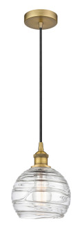 Edison One Light Mini Pendant in Brushed Brass (405|616-1P-BB-G1213-8)