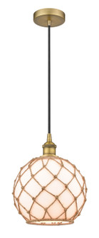 Edison One Light Mini Pendant in Brushed Brass (405|616-1P-BB-G121-10RB)