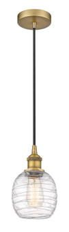 Edison One Light Mini Pendant in Brushed Brass (405|616-1P-BB-G1013)