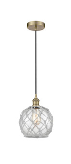 Edison One Light Mini Pendant in Black Antique Brass (405|616-1P-BAB-G122-8RW)