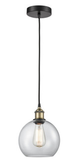 Edison One Light Mini Pendant in Black Antique Brass (405|616-1P-BAB-G122-8)