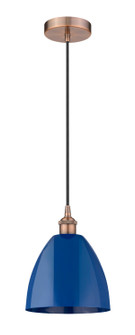 Edison One Light Mini Pendant in Antique Copper (405|616-1P-AC-MBD-9-BL)