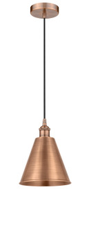 Edison One Light Mini Pendant in Antique Copper (405|616-1P-AC-MBC-8-AC)