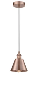 Edison One Light Mini Pendant in Antique Copper (405|616-1P-AC-M8-AC)