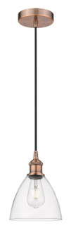 Edison One Light Mini Pendant in Antique Copper (405|616-1P-AC-GBD-752)