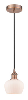 Edison One Light Mini Pendant in Antique Copper (405|616-1P-AC-G91)