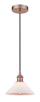 Edison One Light Mini Pendant in Antique Copper (405|616-1P-AC-G131)