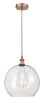 Edison One Light Pendant in Antique Copper (405|616-1P-AC-G122-14)