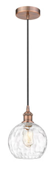 Edison One Light Mini Pendant in Antique Copper (405|616-1P-AC-G1215-8)