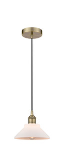 Edison One Light Mini Pendant in Antique Brass (405|616-1P-AB-G131)