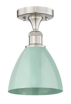 Edison One Light Semi-Flush Mount in Satin Nickel (405|616-1F-SN-MBD-75-SF)