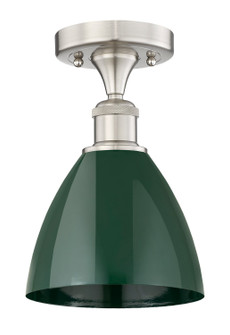 Edison One Light Semi-Flush Mount in Satin Nickel (405|616-1F-SN-MBD-75-GR)