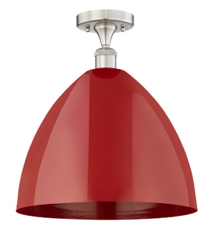 Edison One Light Semi-Flush Mount in Brushed Satin Nickel (405|616-1F-SN-MBD-16-SN)