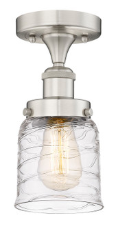 Edison One Light Semi-Flush Mount in Brushed Satin Nickel (405|616-1F-SN-G513)