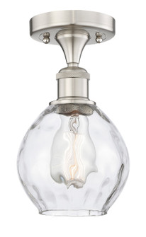 Edison One Light Semi-Flush Mount in Brushed Satin Nickel (405|616-1F-SN-G362)