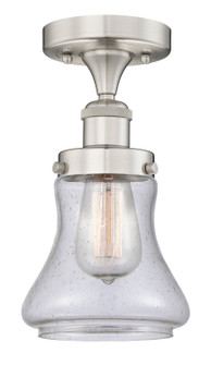Edison One Light Semi-Flush Mount in Brushed Satin Nickel (405|616-1F-SN-G194)