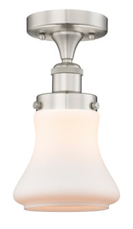 Edison One Light Semi-Flush Mount in Brushed Satin Nickel (405|616-1F-SN-G191)