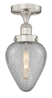 Edison One Light Semi-Flush Mount in Brushed Satin Nickel (405|616-1F-SN-G165)