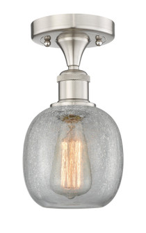 Edison One Light Semi-Flush Mount in Brushed Satin Nickel (405|616-1F-SN-G105)