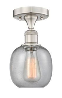 Edison One Light Flush Mount in Brushed Satin Nickel (405|616-1F-SN-G104)