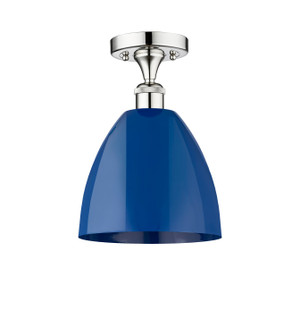 Edison One Light Semi-Flush Mount in Polished Chrome (405|616-1F-PC-MBD-9-BL)