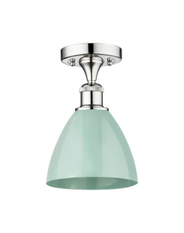 Edison One Light Semi-Flush Mount in Polished Chrome (405|616-1F-PC-MBD-75-SF)