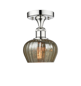 Edison One Light Semi-Flush Mount in Polished Chrome (405|616-1F-PC-G96)