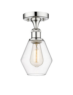 Edison One Light Semi-Flush Mount in Polished Chrome (405|616-1F-PC-G652-6)