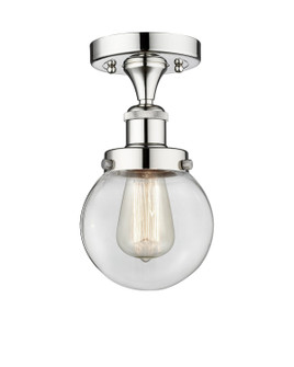 Edison One Light Semi-Flush Mount in Polished Chrome (405|616-1F-PC-G202-6)