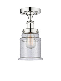 Edison One Light Semi-Flush Mount in Polished Chrome (405|616-1F-PC-G184)