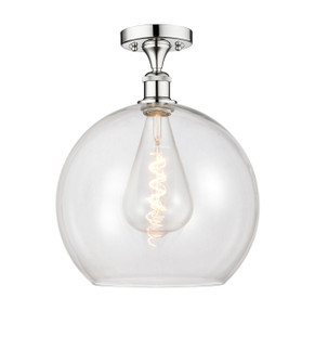 Edison One Light Semi-Flush Mount in Polished Chrome (405|616-1F-PC-G122-14)