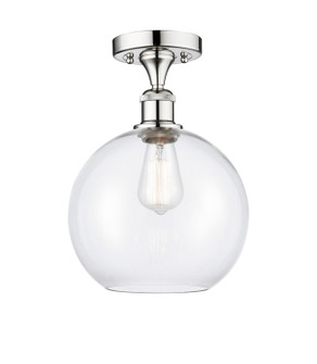 Edison One Light Semi-Flush Mount in Polished Chrome (405|616-1F-PC-G122-10)