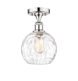 Edison One Light Semi-Flush Mount in Polished Chrome (405|616-1F-PC-G1215-8)
