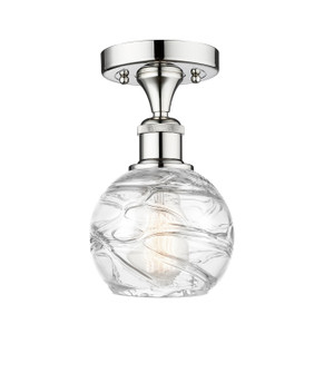 Edison One Light Semi-Flush Mount in Polished Chrome (405|616-1F-PC-G1213-6)