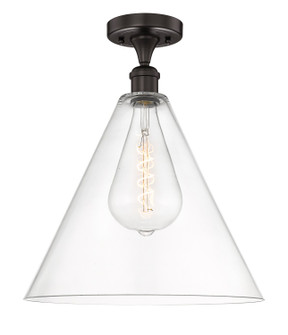 Edison One Light Semi-Flush Mount in Oil Rubbed Bronze (405|616-1F-OB-GBC-162)