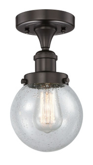 Edison One Light Semi-Flush Mount in Oil Rubbed Bronze (405|616-1F-OB-G204-6)